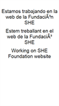 Mobile Screenshot of fundacionshe.com
